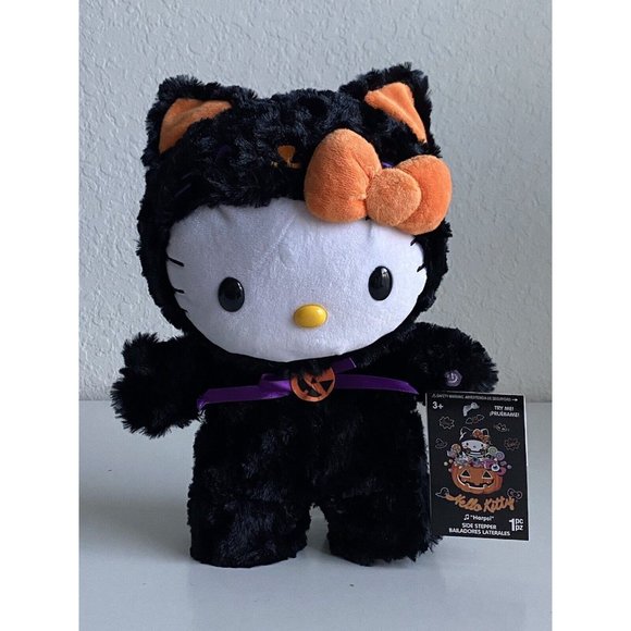 Hello Kitty Other - Hello Kitty Harpsi Side Stepper Sanrio 2023 Gemmy Plush Black Cat Halloween NEW